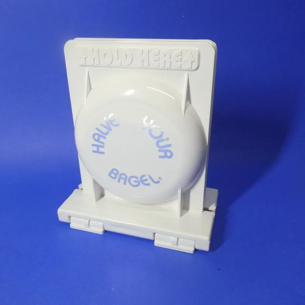 Halve Your Bagel - Bagel Slicing Holder Tool - Clever Concepts USA